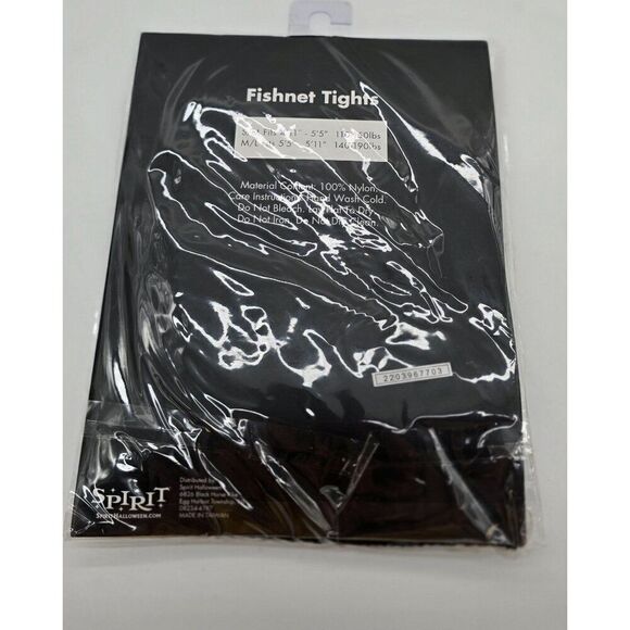 Spirit Fishnet Tights S/M For Women 100% Nylon Black - Picture 2 of 3
